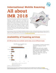 ITU – All About International Mobile Roaming (IMR) 2018